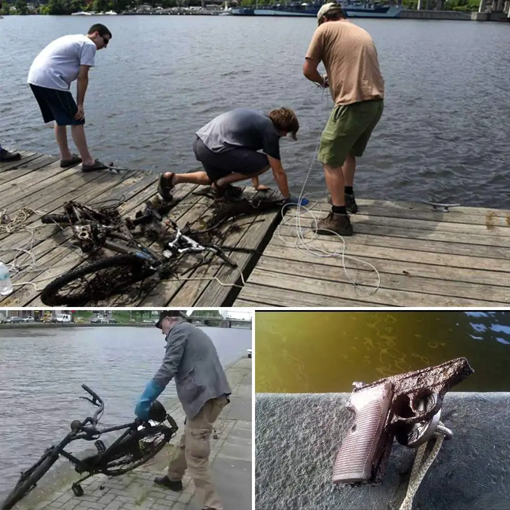 MIKEDE супер сильные неодимовые рыболовные магниты, 330 фунтов(150 кг) 2,3"(60 мм) для извлечения в речной и магнитной рыбной ловле