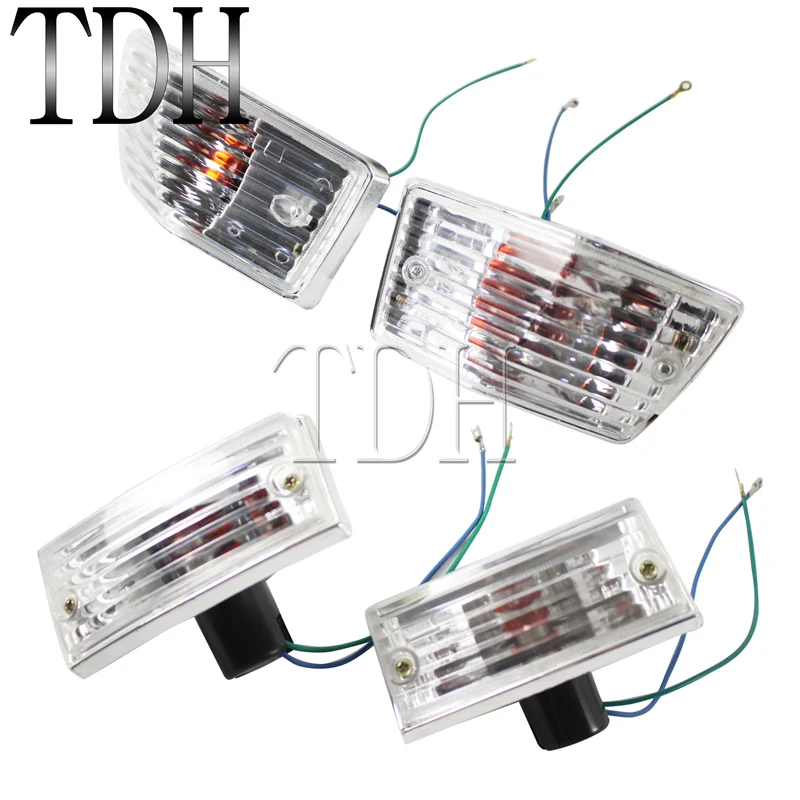 4 шт. Прозрачный Красный Янтарный передний и задний указатель поворота световая