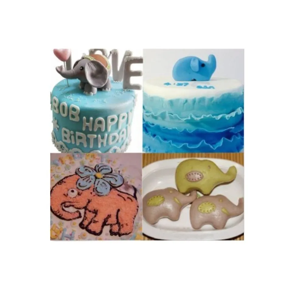 Слон животное нержавеющая сталь резак печенья торта выпечки прессформы