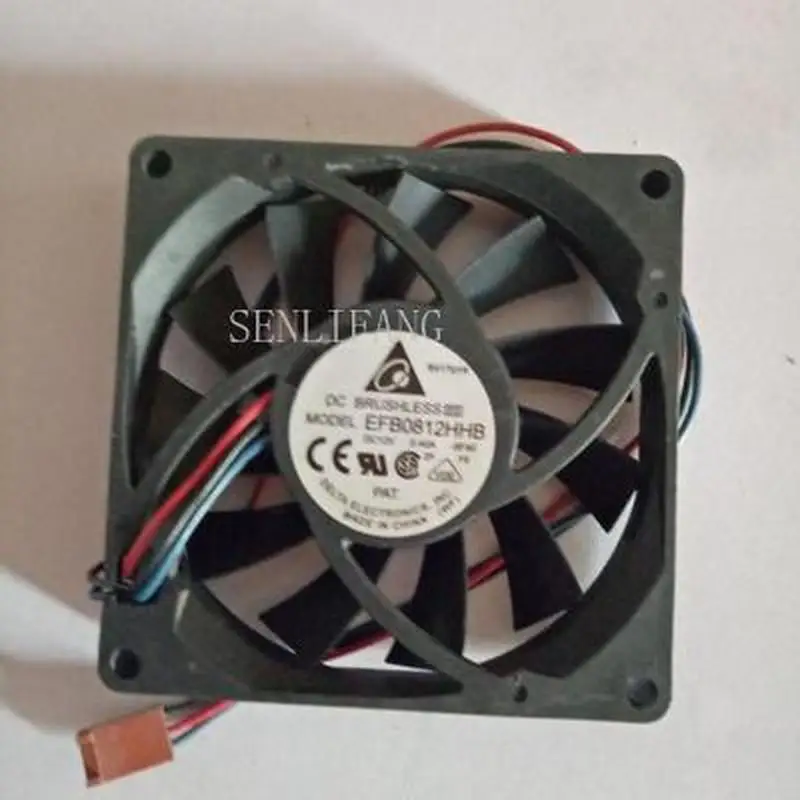 Для EFB0812HHB 5F40 сервер квадратный вентилятор DC 12V 0.4A 80x80x15 мм 3 провод|Чистящие