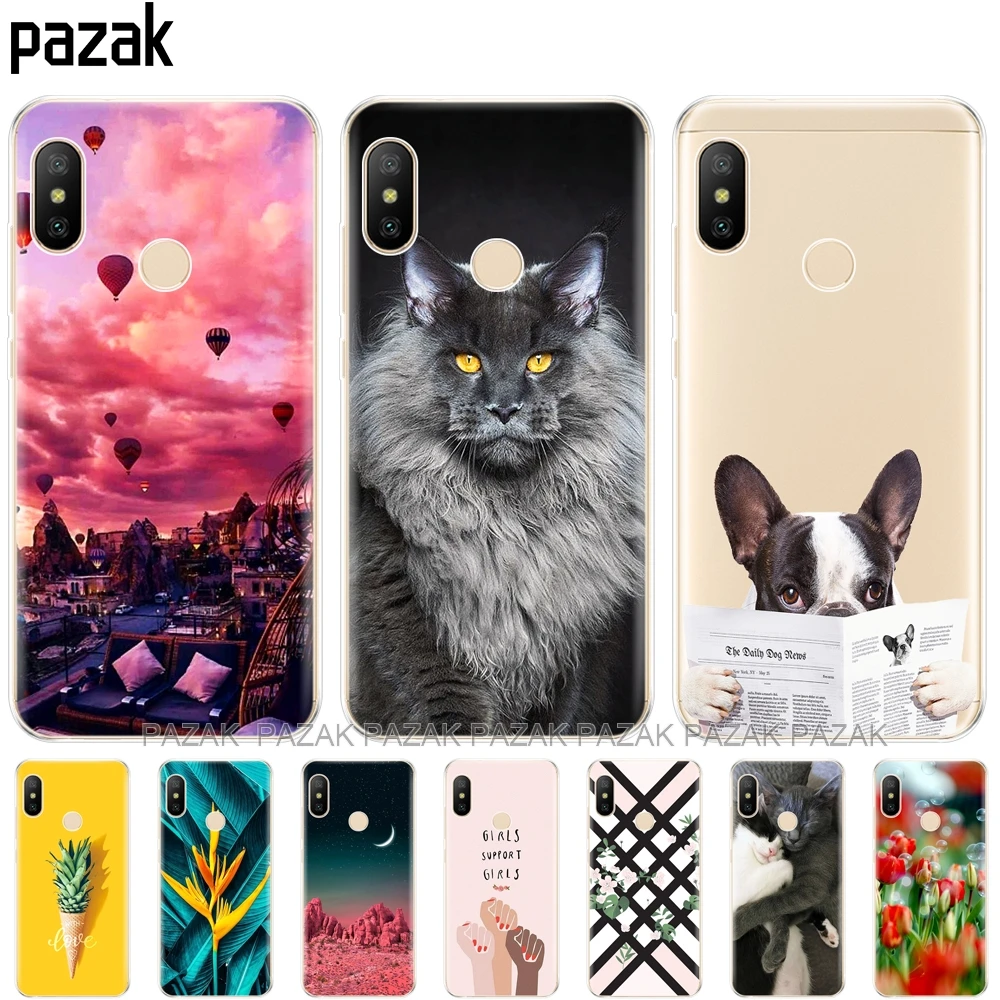 Силиконовый чехол для телефона Xiaomi redmi 6a 6 pro 4a note 3 чехлы xiaomi A2 lite s2 задняя крышка