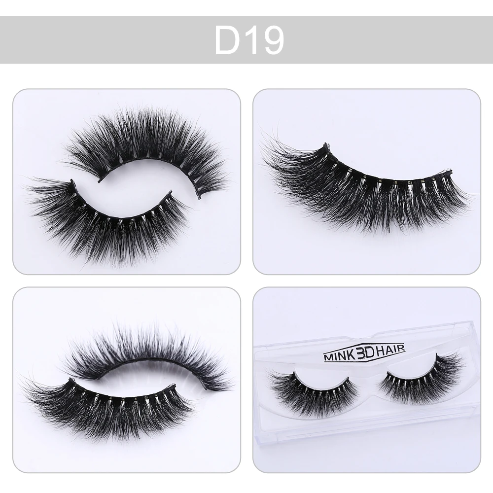 

LEHUAMAO False Eyelashes 3D Mink Eyelashes Crossing Natural 5D Mink Lashe Hand Made Full Strip Eye Lashes 38 Styles New Package