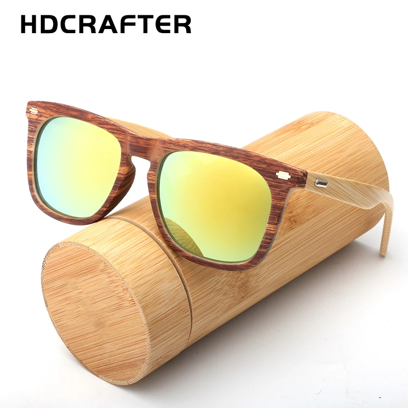 Мужские деревянные солнцезащитные очки HDCRAFTE поляризационные брендовые