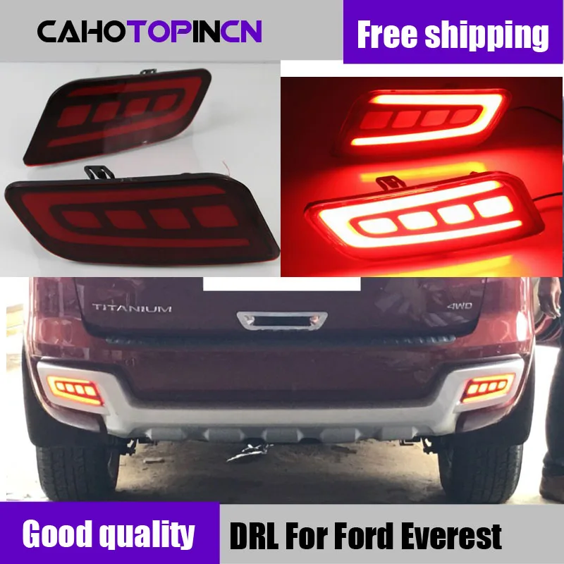 2 шт. светодиодный льные светодиодные лампы для заднего бампера Ford Everest 2016 2017 2018 12