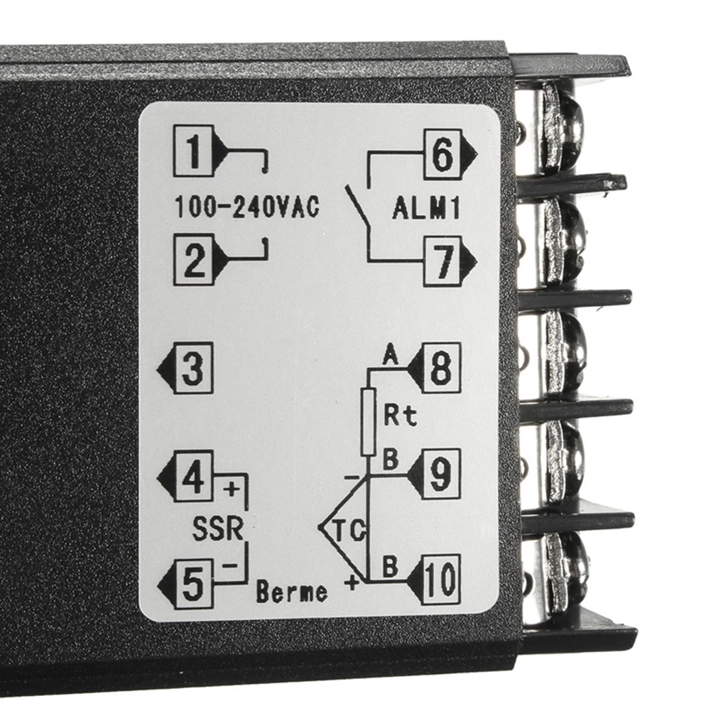 Цифровой 220 V PID REX C100 регулятор температуры макс. 40A реле SSR K датчик типа