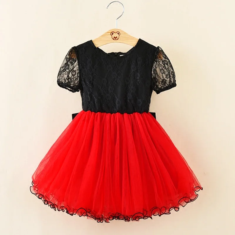 BibiCola/летнее платье для девочек Брендовое вечернее цветочные платья кружева