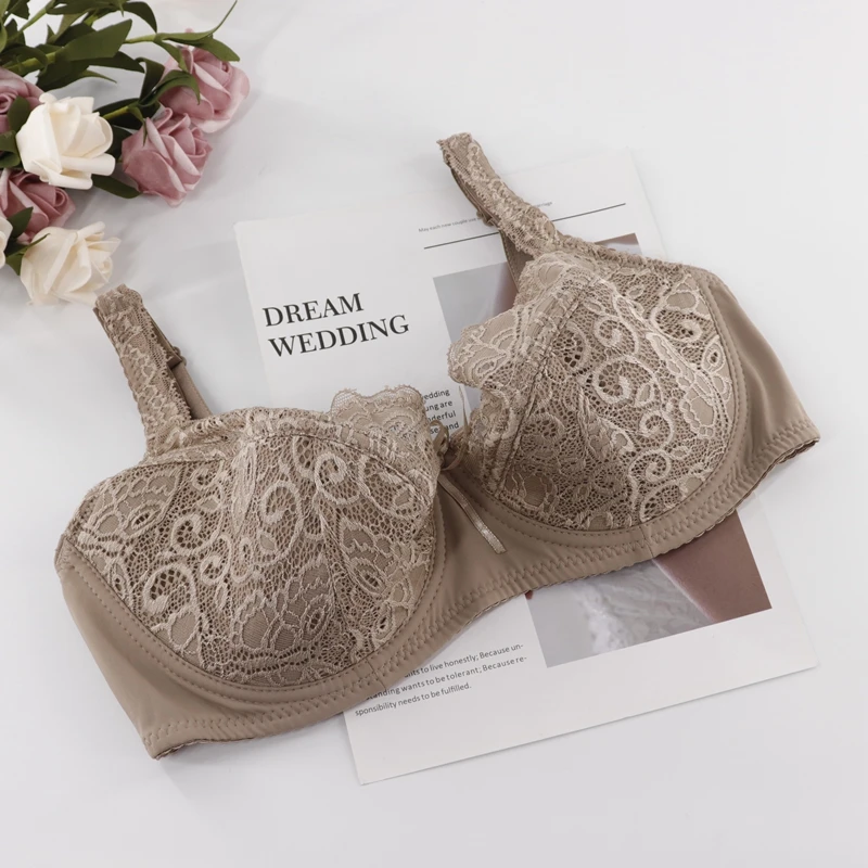 Beauwear, сексуальные бюстгальтеры, женское нижнее белье, пуш-ап, чашечки без подкладки, с хлопковой подкладкой, с цветочным кружевом, минимайзер, Bh, три крючка и глаза, регулируемые лямки