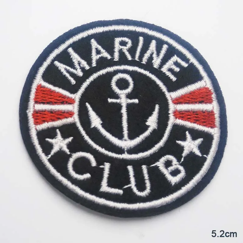 marine club Железная нашивка для одежды, армейская нашивка для одежды для мальчиков, вышитая нашивка - Цвет: marine club
