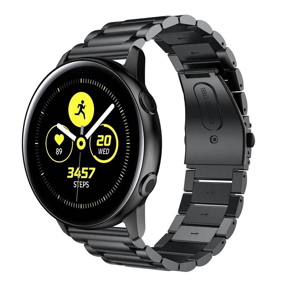 Ремешок для Garmin Forerunner 245 645 Vivoactive 3 музыкальный ремешок из нержавеющей стали сменный ремешок 20 мм металлический браслет Correa