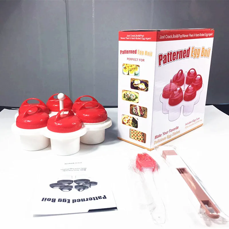 

Egg Tools 6 Pack Food Grade Silicone Boiler Hard Soft Boiled Cooker Kitchen Tool