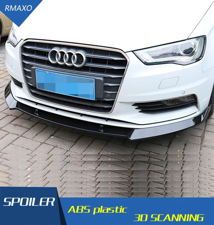 Для Audi A3 обвес спойлер- Audi A3 ABS задний спойлер передний бампер диффузор защитные бамперы