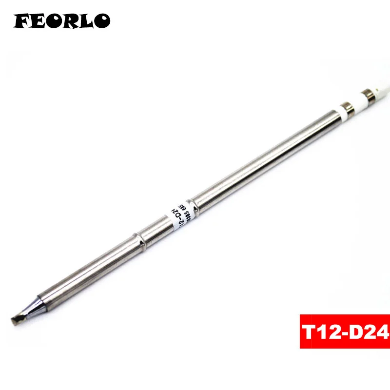 FEORLO 1 шт. ПАЯЛЬНЫЕ НАКОНЕЧНИКИ T12 для HAKKO T12-ILS D24 D08 I IL K KU ПАЯЛЬНЫЕ НАКОНЕЧНИКИ паяльные сварочные наконечники