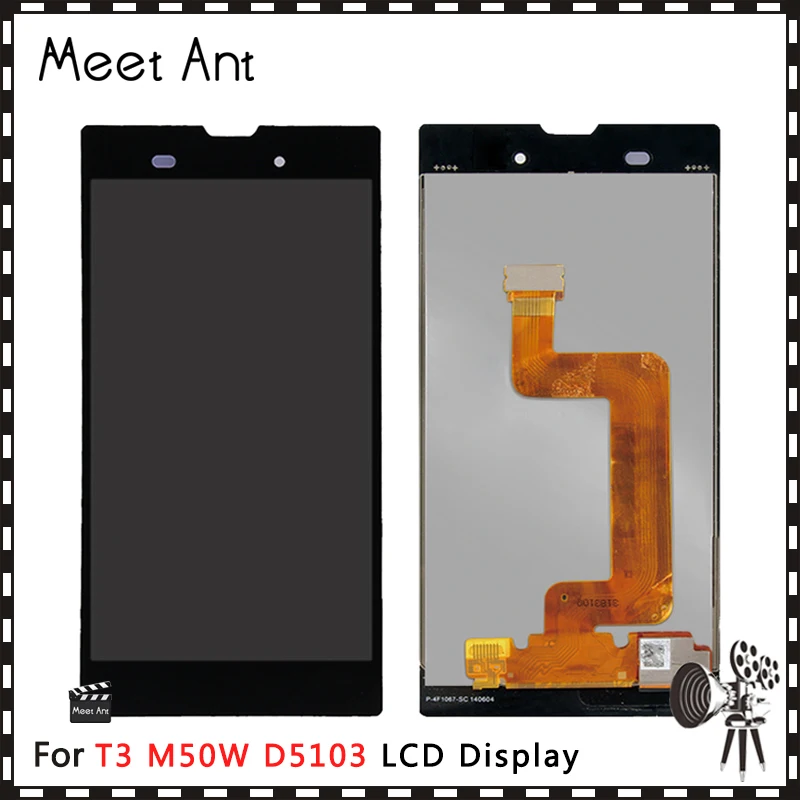 Высококачественный ЖК дисплей 5 3 дюйма для Sony Xperia T3 M50W D5103 с сенсорным экраном и
