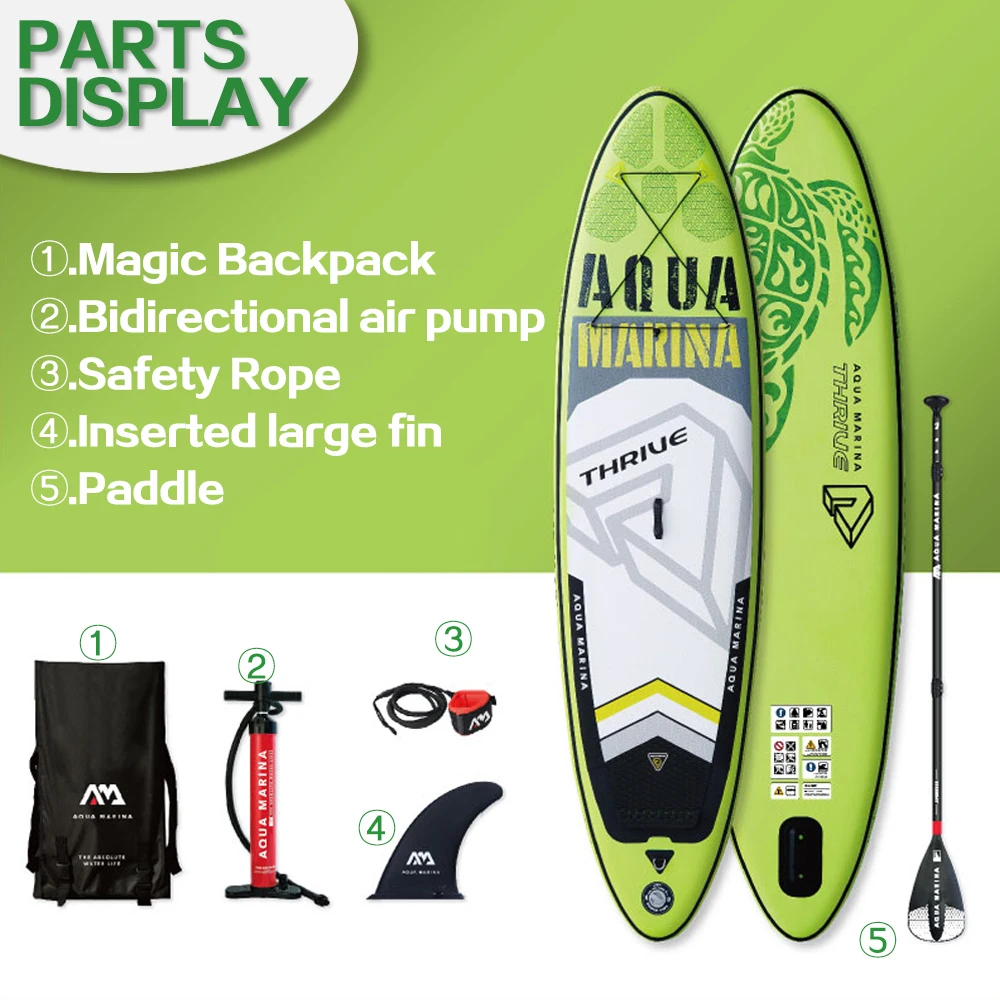 Процветающий 3 15 м/15 см sinflating Sand Up SUP Paddle Board с переносным рюкзаком/воздушным