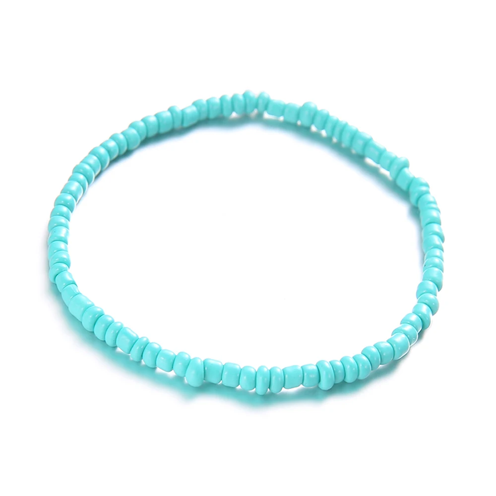 4 шт./компл. Винтаж женские браслеты Цветной Плетеный кожаный шнур из бисера с