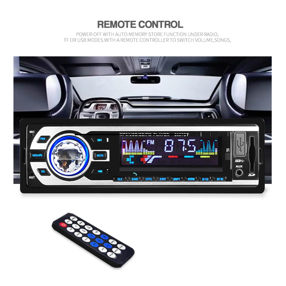 1 Дин радио 8027 Blutooth SD карты USB зарядное устройство для устройства Handsfree 12 V Мультимедиа Стерео Аудио плеер Mp3 MP4 удаленный Conrtol Авторадио
