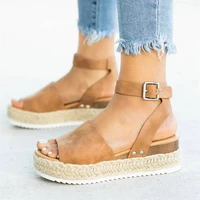 wedges shoes for women high heels sandals summer shoes 2019 flip flop femme platform sandals plus size 35 43