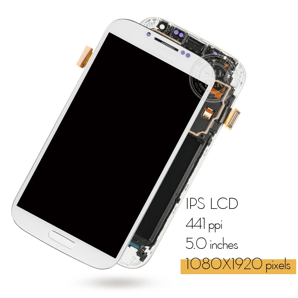 IPS ЖК экран 5 0 дюйма для Samsung S4 сенсорный с рамкой дигитайзер дисплей Galaxy