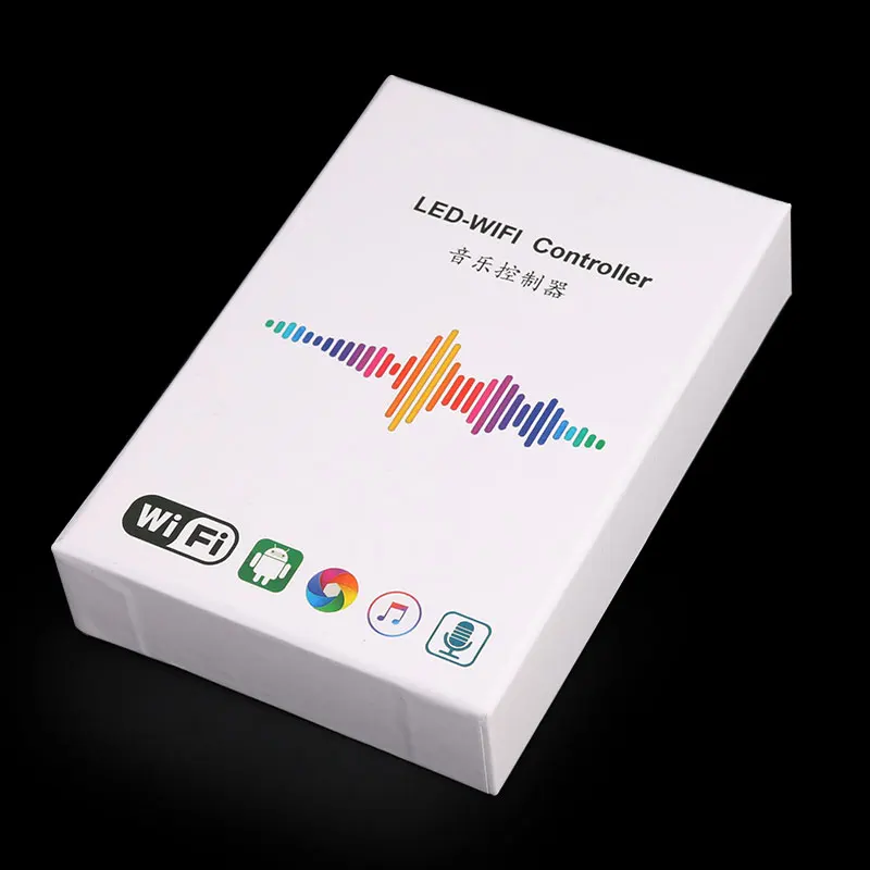 LC2000A/B Wi-Fi музыкальный SPI контроль светодиодный цифровой пиксельный светильник, светодиодный контроллер экрана 1024-2048 пикселей, со встроенным микрофоном
