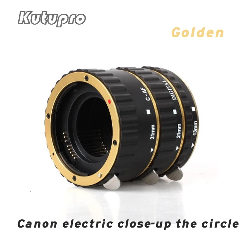 Кутупро Авто фокус Макро Удлинитель Набор 12 20 36 мм переходное кольцо для canon 60D 70D 5D