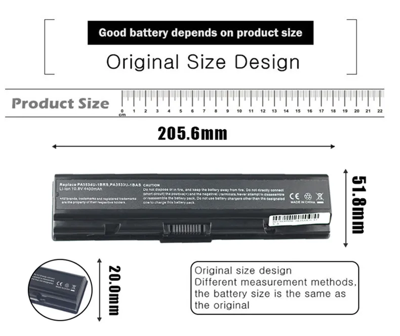 Новый аккумулятор для ноутбука Toshiba Satellite A355 A200 A205 A505 A300 A305 A355D A305D A350D L305D A500 A505D L200