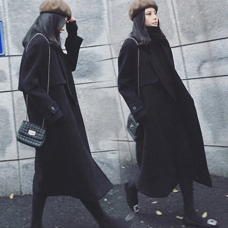 Женское длинное пальто из шерсти Осеннее/зимнее 2019|wool coat long|winter women wool coatwomens coats |