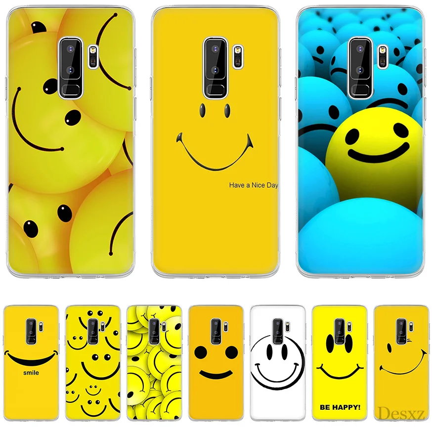 Чехол Desxz Smiley Face для Samsung S8 S9 S10E S10 Plus S3 S4 S5 S6 S7 Edge Note 8 9 M10 M20 M30|Чехлы-накладки| |