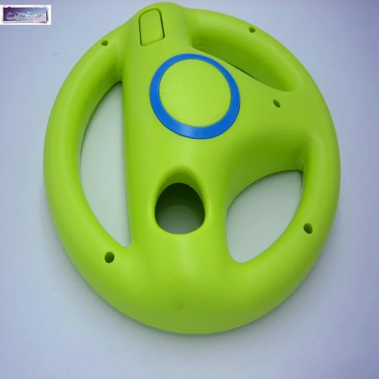 green Новинка, 6 цветов, для nintendo, для wii, игры, гоночный руль для nintendo, wii, MarioKart, пульт дистанционного управления, руль для - Color: green