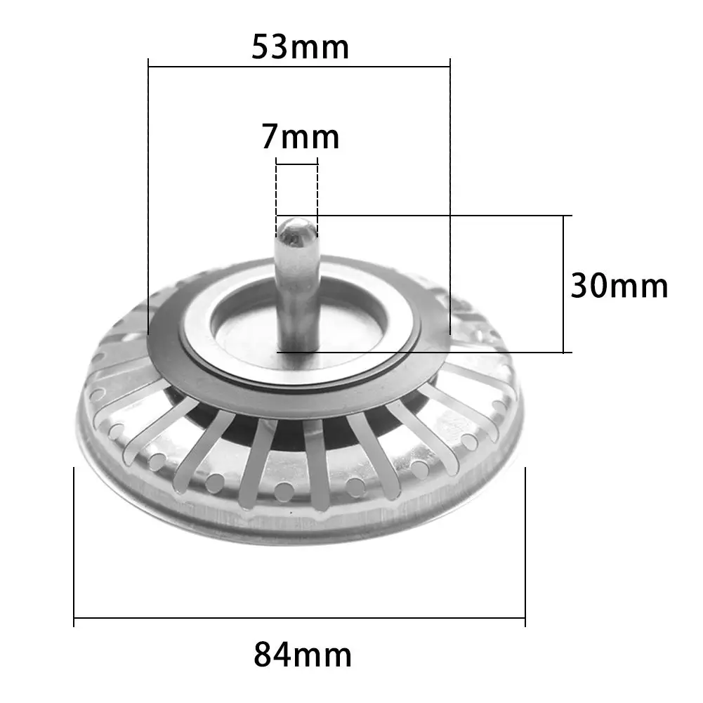 

Stainless Steel Sink Strainer Plug Kitchen Sink Waste Strainer Plug Strainer For Kitchen Bathroom UK Sinks About 79-81-84mm