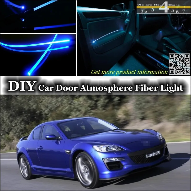 

Для Mazda Cosmo RX-5 RX5 JC интерьер окружающего света настройки атмосфера волоконно-оптический ленточный свет внутри двери панель освещения