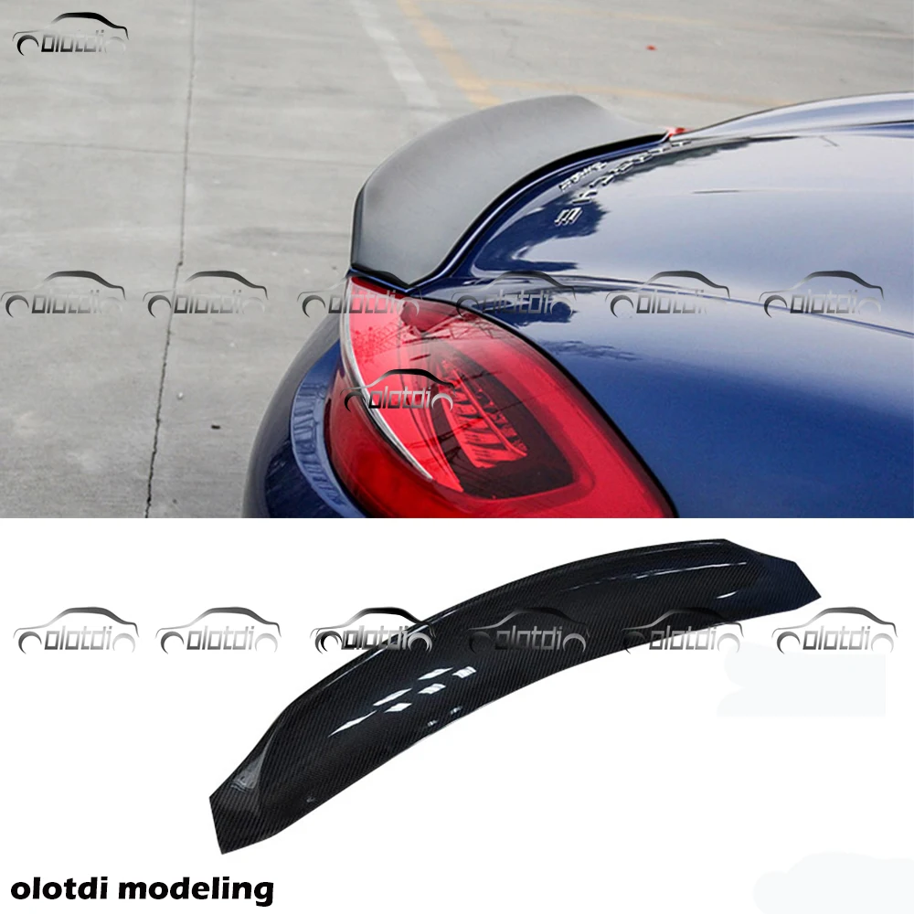 Автомобильный Стайлинг Duckbill мини спойлер для заднего багажника Porsche 981 Cayman 2010 2011