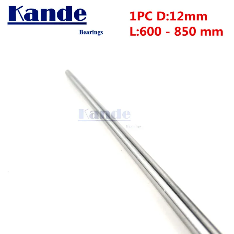 

Kande Bearings 1pc d: 12mm 600 700 700 800 mm chrome plate 3D printer rod shaft linear shaft chrome plated rod shaft CNC parts