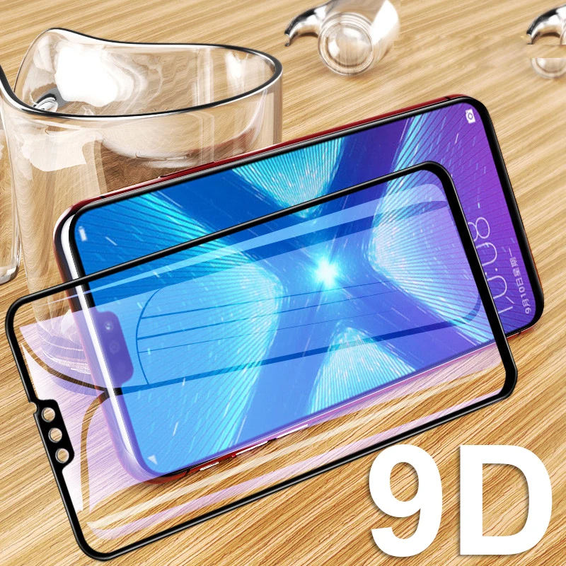 9D защитное стекло на весь экран для Huawei Honor 8x 8c 8 lite легкое закаленное 9 Защитная