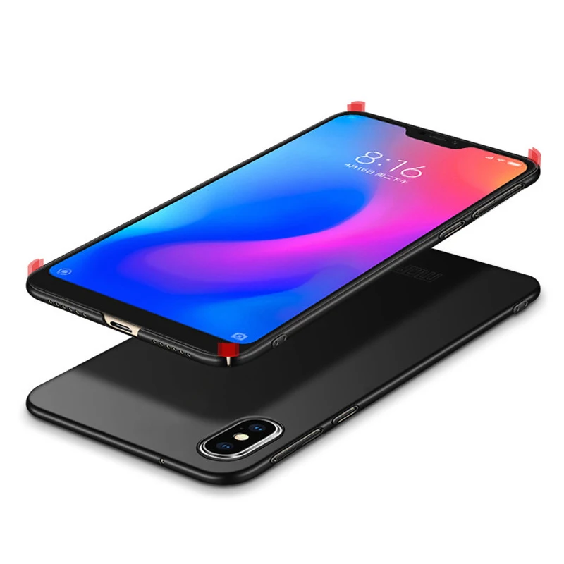 Чехол для Xiaomi Mi8 Pro чехол Lite жесткая задняя крышка Explorer Одноцветный красный SE |