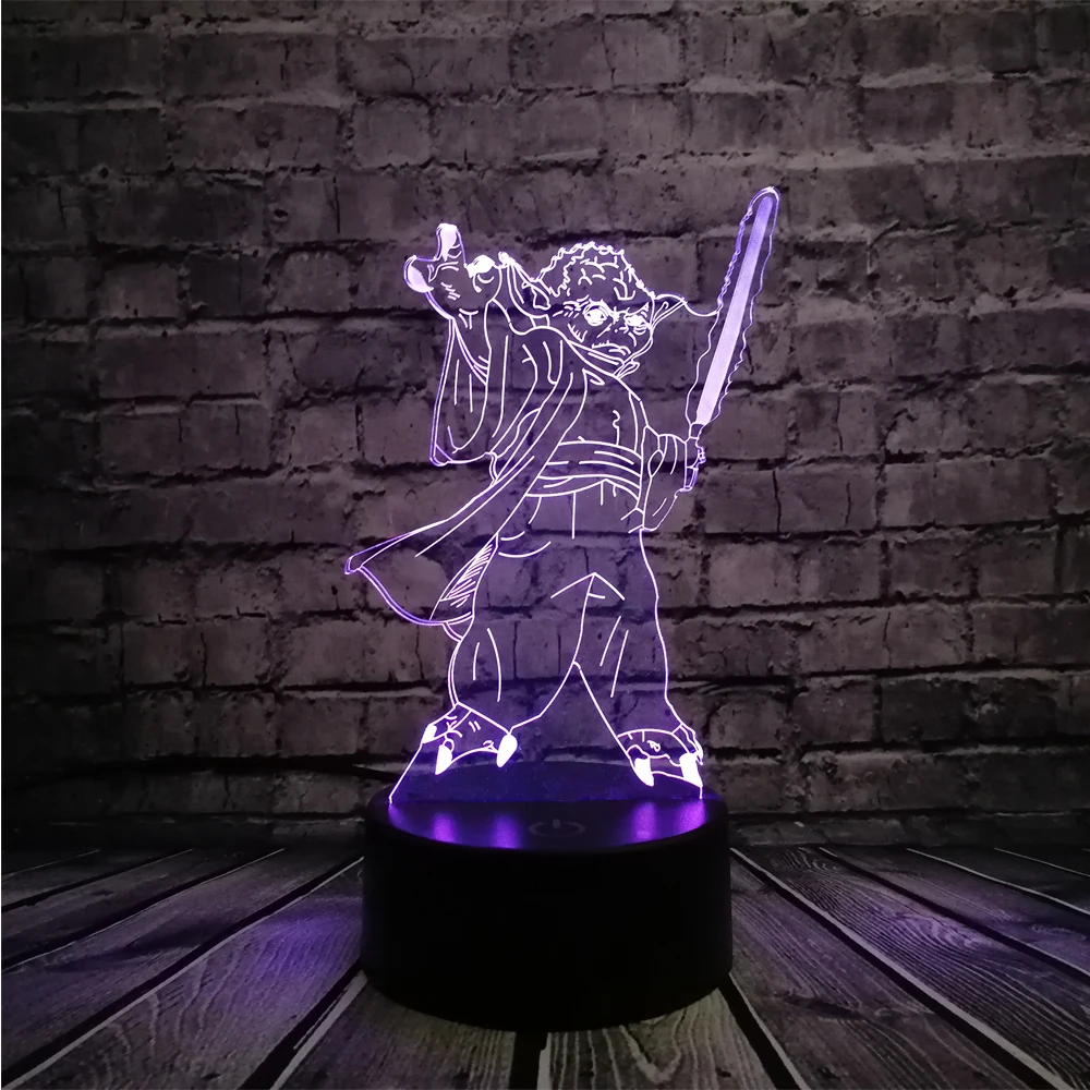 Горячая Распродажа Звездные войны 3D светодиодный USB светильник Вейдер фигурка - Фото №1