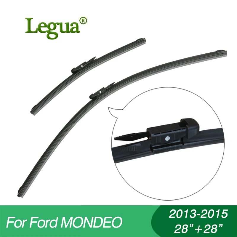 Legua Wiper blades for Ford MONDEO(2013-2015) 28&quot+28&quot car wiper Boneless Windscreen Windshield Wipers Car accessory | Автомобили и