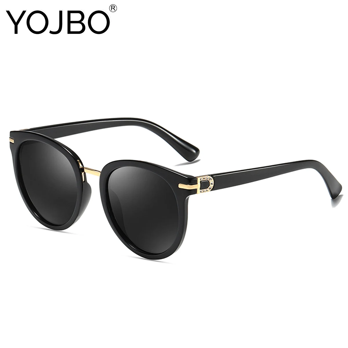 YOJBO Круглые Солнцезащитные очки поляризованные женские 2019 Роскошные винтажные