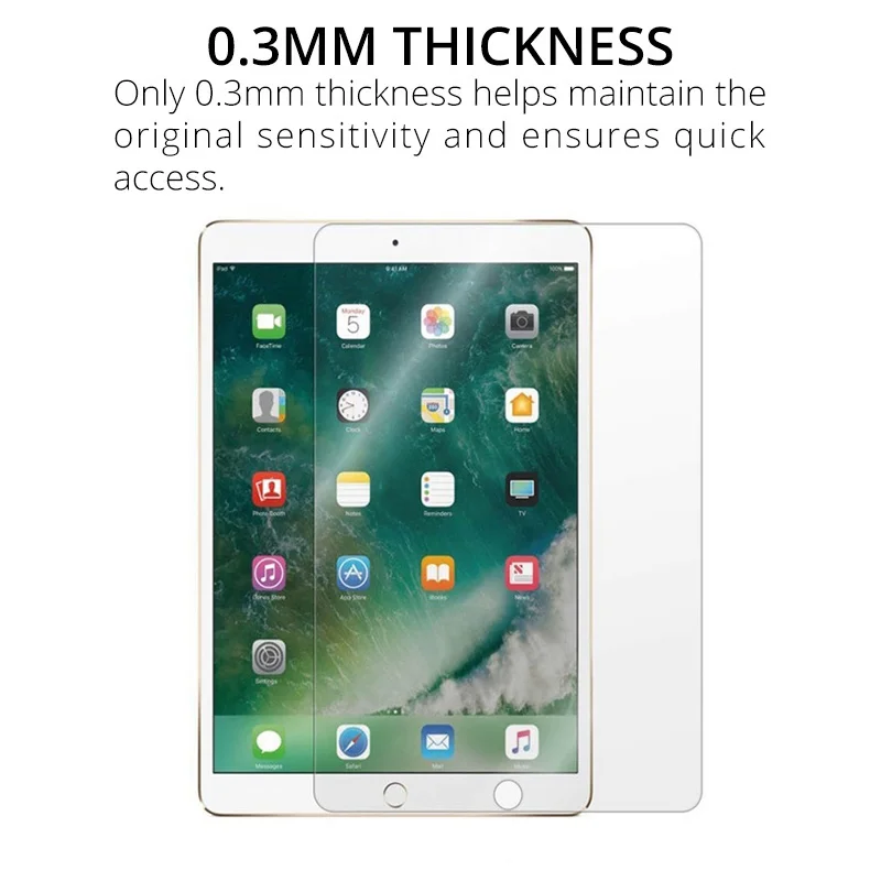 Закаленное стекло для iPad Pro 10,5 дюймов 9 H твердость против царапин Закаленное стекло Защитная пленка для экрана для iPad Pro 10,5