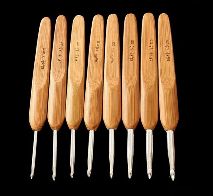8 шт. металлические крючки для вязания размеров 2 5 6 0 мм|knitting needles|metal crochet hooksmetal |