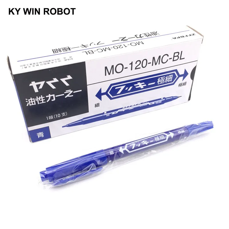 

10PCS Blue CCL Anti-etching PCB Circuit Board Ink Marker Double Pen For DIY PCB Repair CCL Printed Circuit Diagram For Arduino