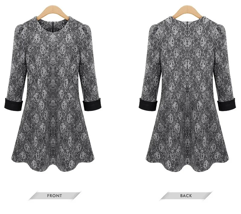 Новинка 2017 модное женское зимнее платье с длинным рукавом Кружевное облегающее