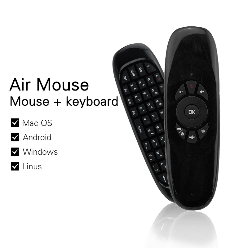 Itead Fly Air Mouse C120 2.4GHz Wireless Remote Control T10 with 3D Gyro Motion Gyroscope Mini Keyboard For PC Android TV Box |