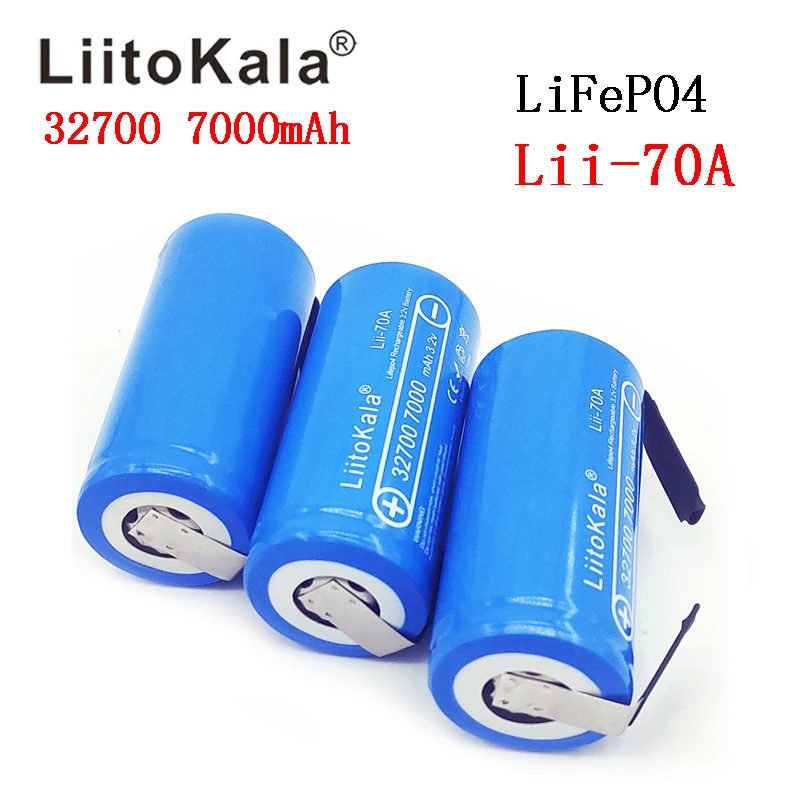 Аккумуляторная батарея 3 2 В 32700 7000 мАч Lii-70A LiFePO4 35A непрерывный разряд максимум 55a