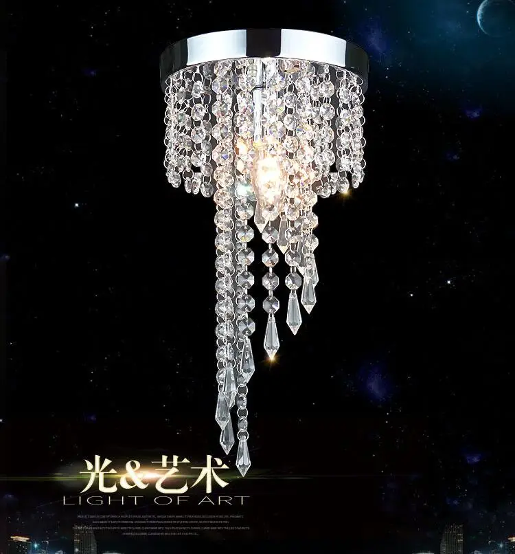 Бесплатная доставка дешевая хрустальная люстра Dia20cm H34cm для коридора|crystal