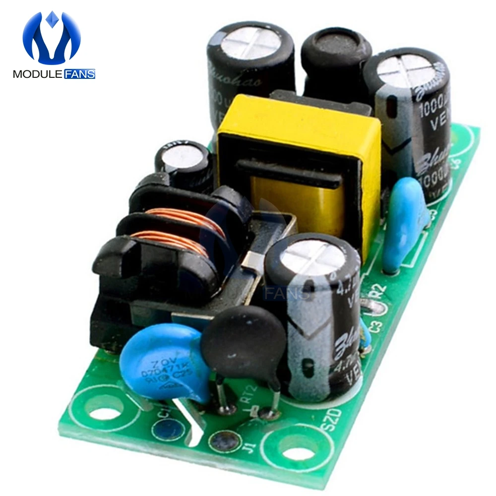 AC DC понижающий преобразователь Питание конвертер изоляции модуль питания 12V 5V 500mA