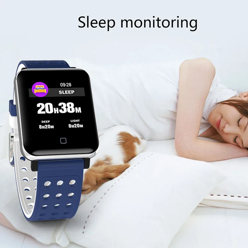 M19 Смарт часы с кровяным давлением пульсометр монитор сна спортивные фитнес