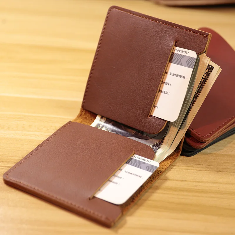Мужские кожаные кошельки SIKU маленькие для карт модный тонкий бумажник|slim wallet|fashion