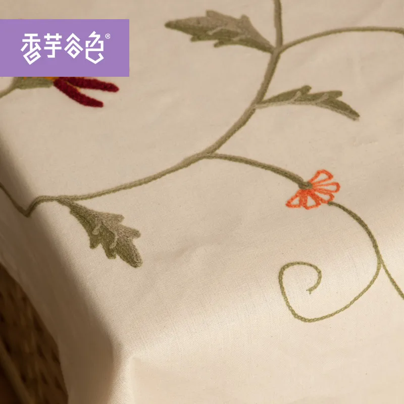 Китайский ручной работы вышитые скатерть высокое Качественный хлопок Скатерть