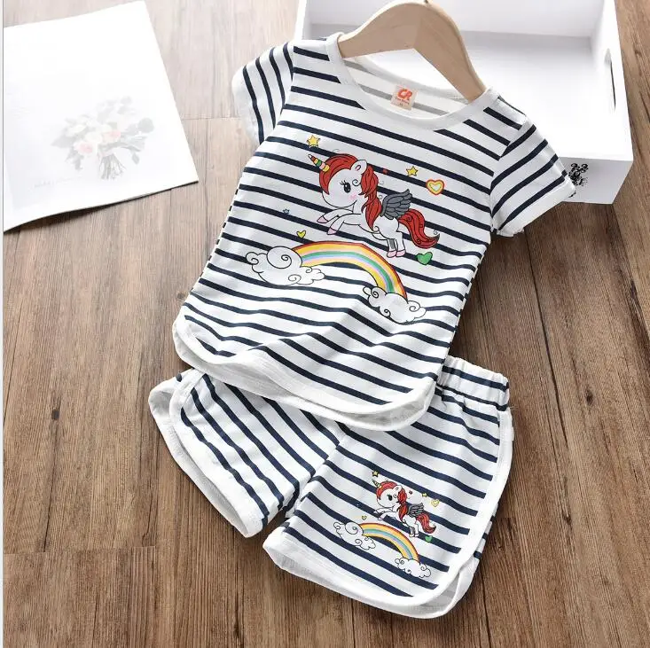 Новинка лета 2019 одежда для мальчиков Корейская версия полосатой футболки с