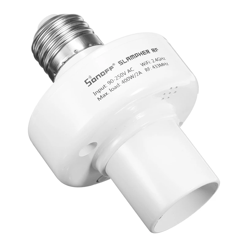 SONOFF Wifi E27 Bulb Light Lamp Socket Adapter Converter Works With Alexa Google Home AC90-250V for Smart Automation | Электроника